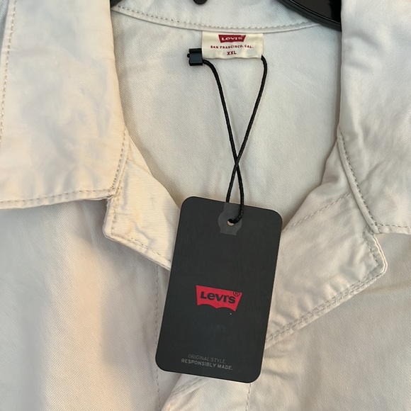 Levis Cargo Jumpsuit Coveralls in White Grey Ivory Sizes S and M NWT - Picture 8 of 10